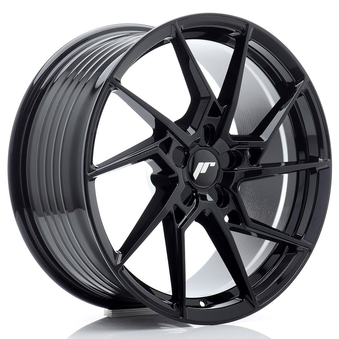 Llanta Japan Racing JR-33 19x8,5" 5 tornillos a medida ET20-45 negro brillo
