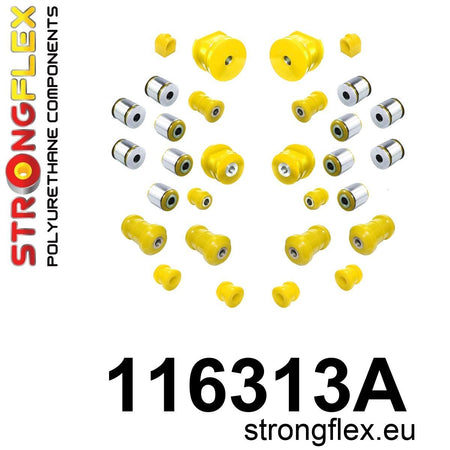 Kit completo de silentblocks de suspensión SPORT Mercedes W201 190 (116313A)