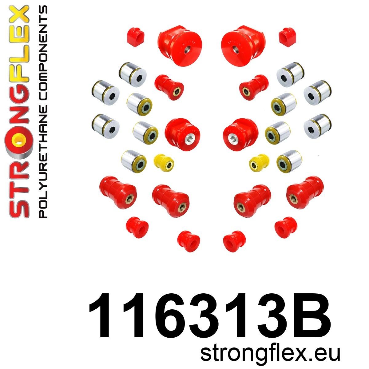 Kit completo de silentblocks de suspensión Mercedes W201 190 (116313B)