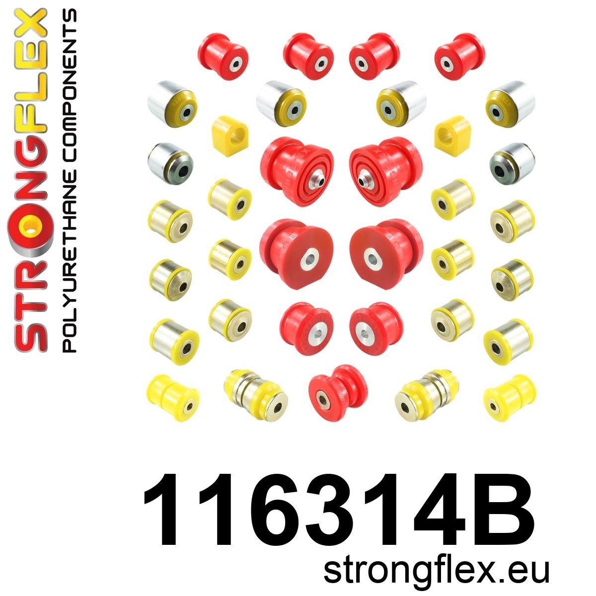 Kit completo de silentblocks de suspensión Mercedes Clase C W205 RWD (116314B)