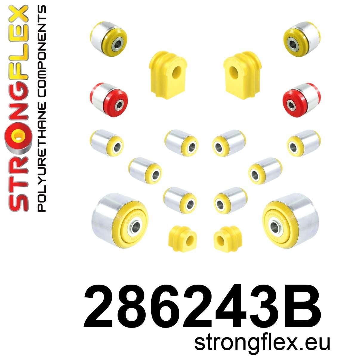 Kit completo de silentblocks de suspensión Renault Kadjar J11 FWD Qashqai (286243B)
