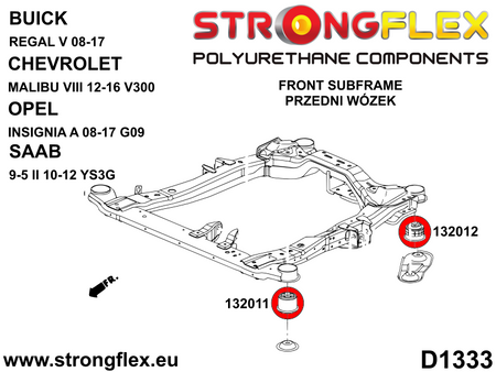 Silentblock bogie delantero delantero SPORT Chevrolet Malibu VIII V300 G09 (132011A)