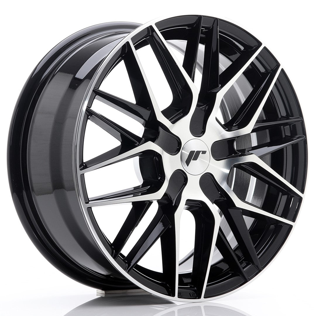Llanta Japan Racing JR-28 17x8" a medida ET25-40 negro brillo