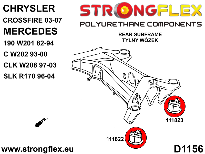 Kit del eje trasero SPORT Mercedes Clase C W202 W208 R170 R129 W124 RWD (116245A)