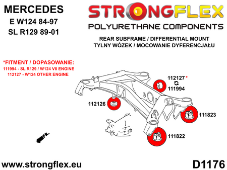 Kit completo de suspensión SPORT Mercedes Clase E W124 4MATIC (116297A)