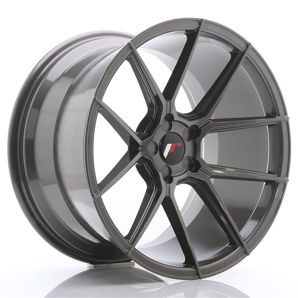 Japan Racing JR-30 Extreme Concave 19x11" (5 hole custom PCD) ET15-40, Hyper Gray