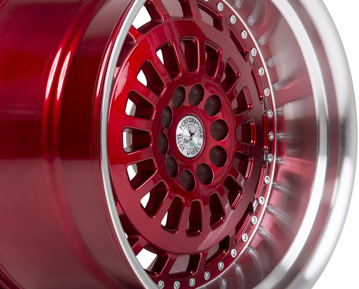 Llanta 59°North D-007 18x11" 5x114.3/120 ET15 rojo