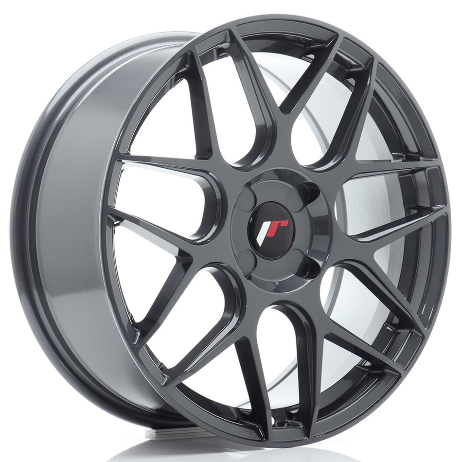 Japan Racing JR-18 18x7.5" (4 hole custom PCD) ET20-40, Hyper Gray