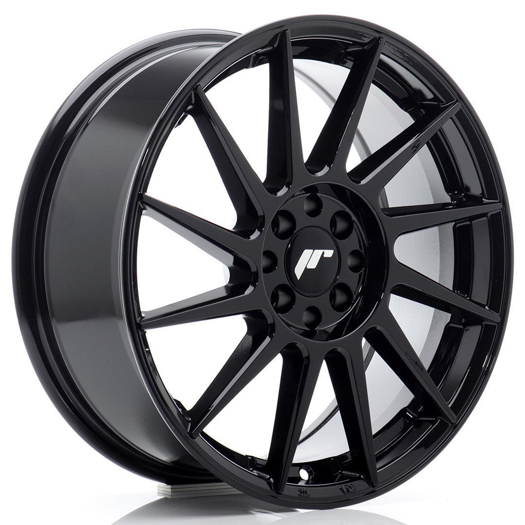 Llanta Japan Racing JR-22 17x8" 5x100/5x114.3 ET35 negro brillo