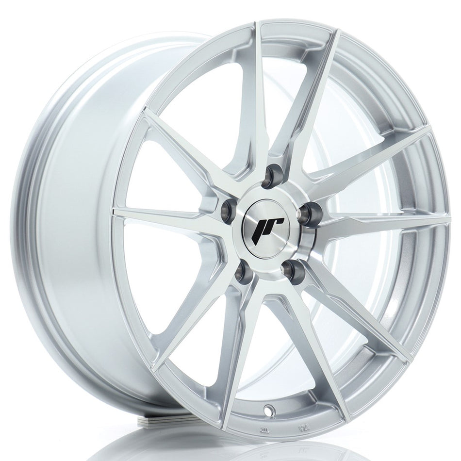 Japan Racing JR-21 17x8" 5x120 ET35, Machined Silver