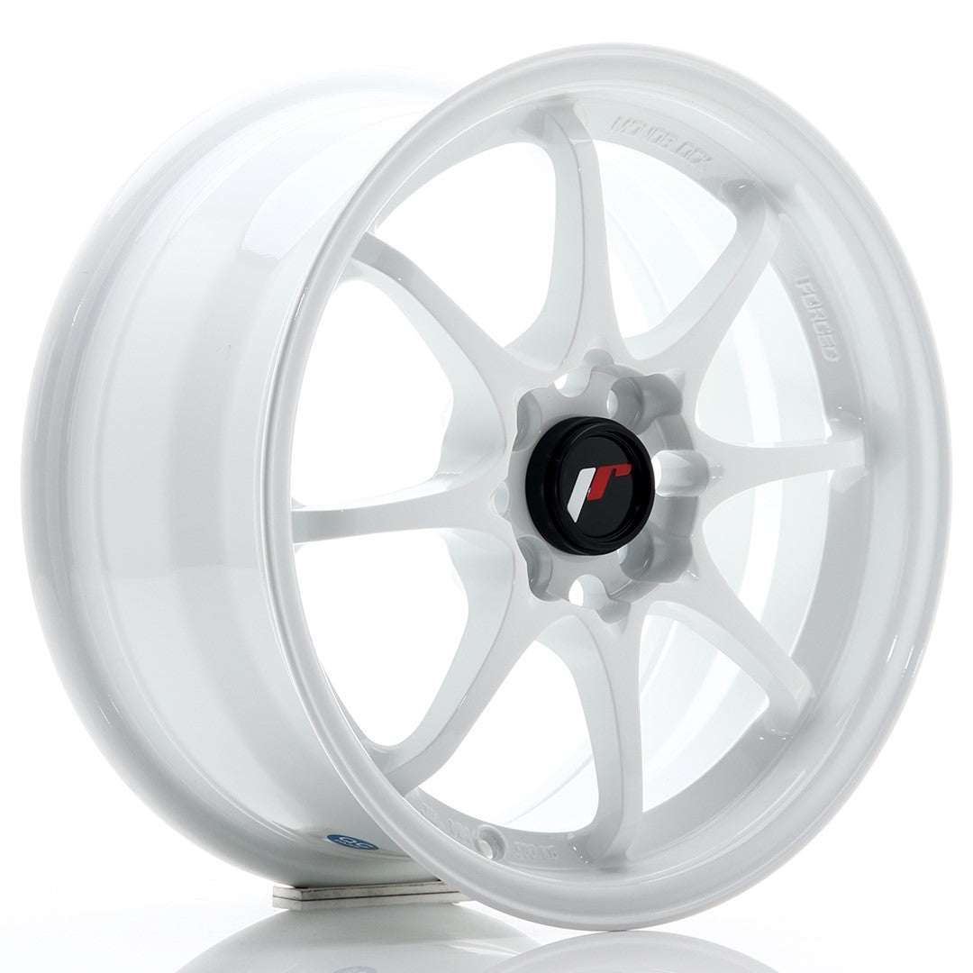 Llanta Japan Racing JR-5 15x7" 4x100 ET35 blanco