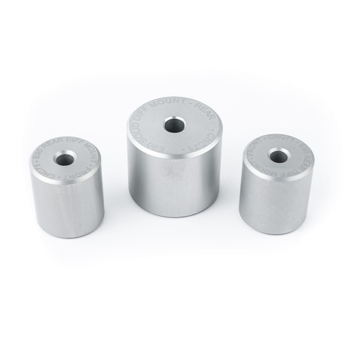 Casquillos macizos de aluminio para diferencial CNC71 BMW E8X / E9X