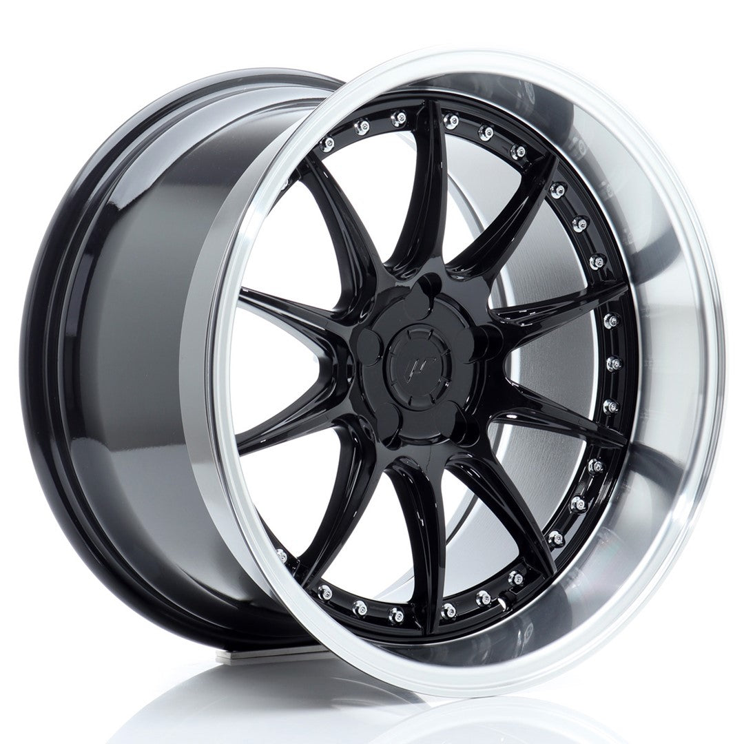 Llanta Japan Racing JR-41 18x10,5" 5 tornillos a medida ET15-25 negro brillo