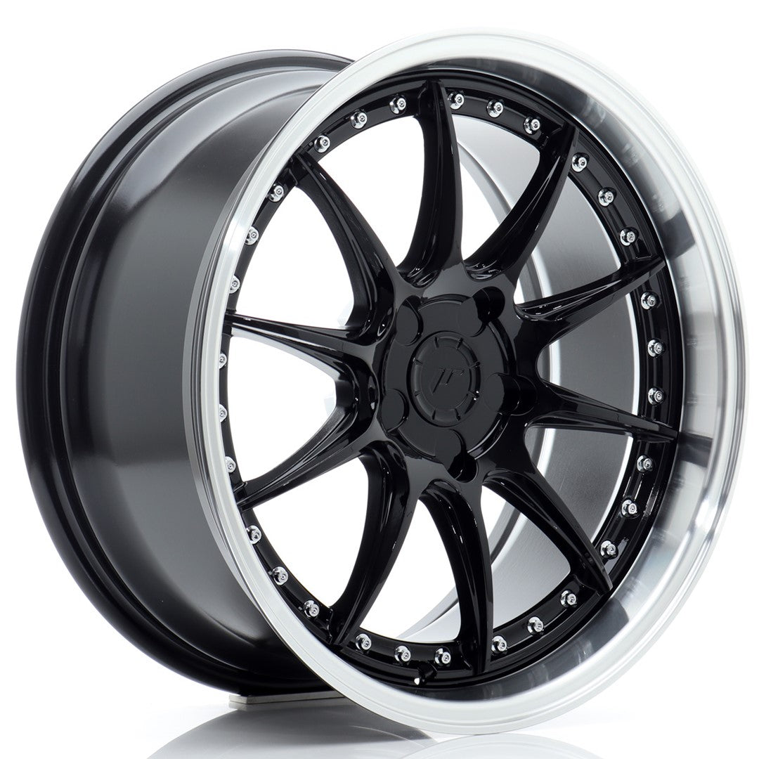 Llanta Japan Racing JR-41 18x8,5" 5 tornillos a medida ET15-35 negro brillo
