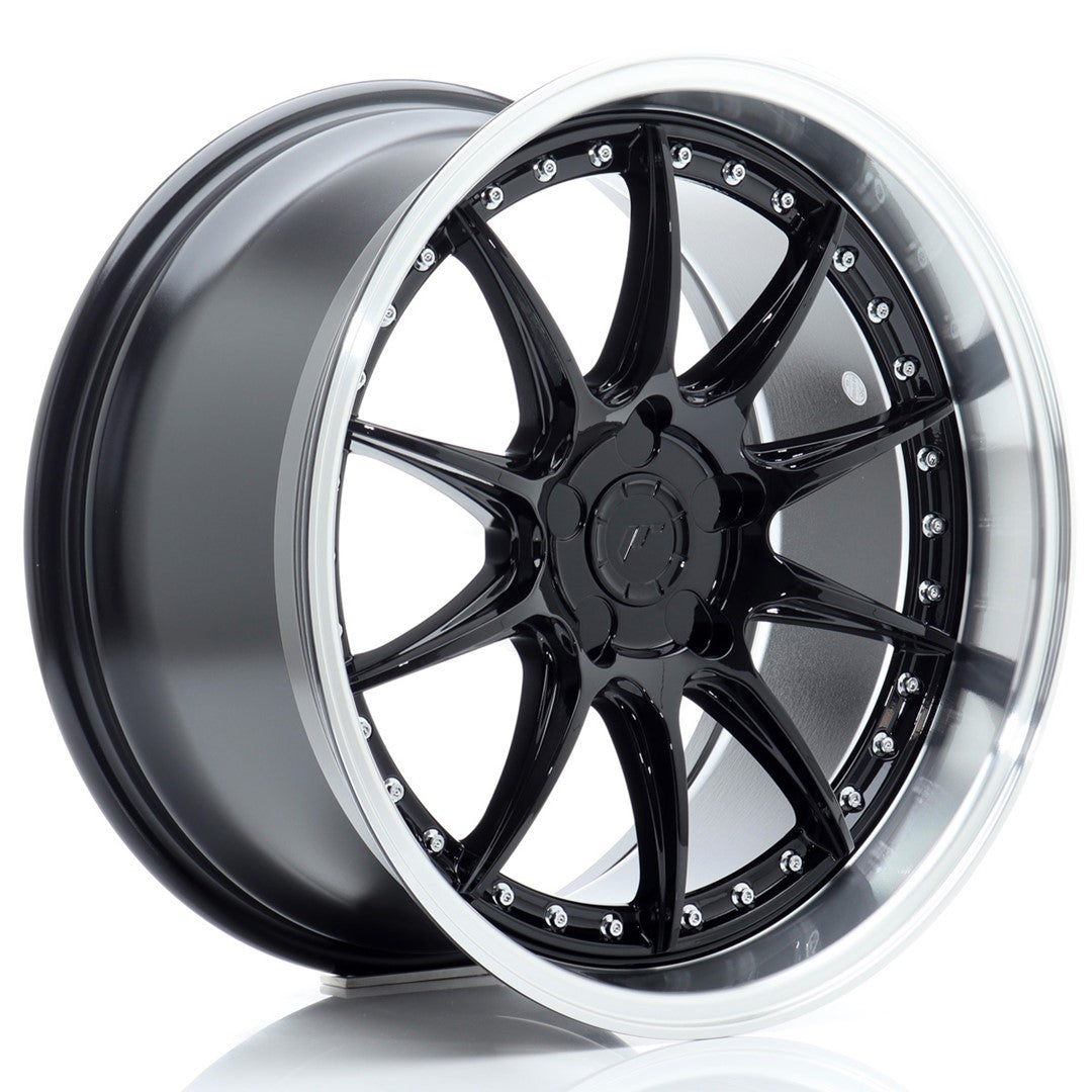 Llanta Japan Racing JR-41 18x9,5" 5 tornillos a medida ET15-35 negro brillo