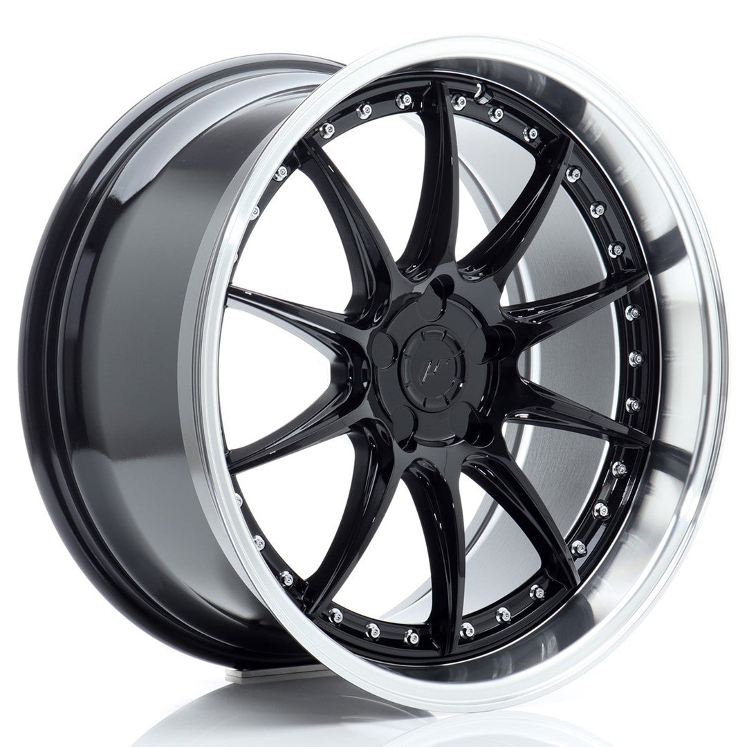 Llanta Japan Racing JR-41 19x9,5" 5 tornillos a medida ET12-22 negro brillo