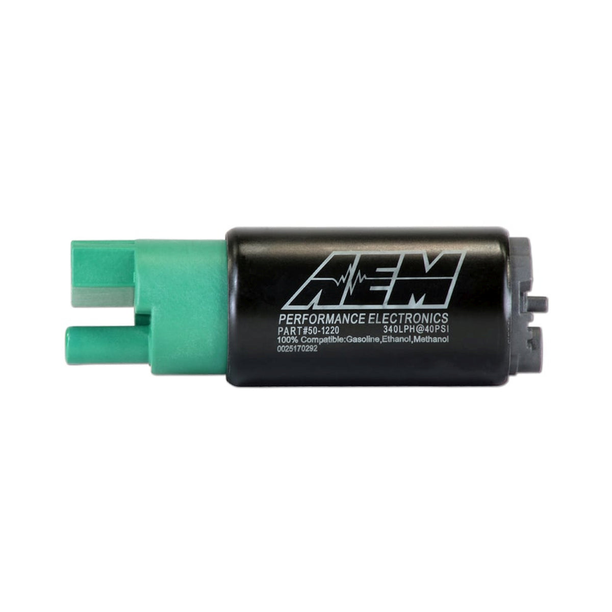 Bomba de gasolina AEM 340 l/h compacta para E85, sin ganchos