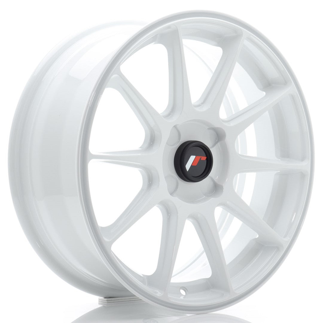 Llanta Japan Racing JR-11 17x7" 4 tornillos a medida ET20-38 blanco