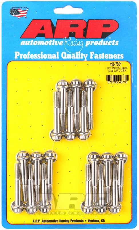 Tornillos de tapa de balancines ARP para Hyundai 2.0L Turbo G4KF - 428-7501