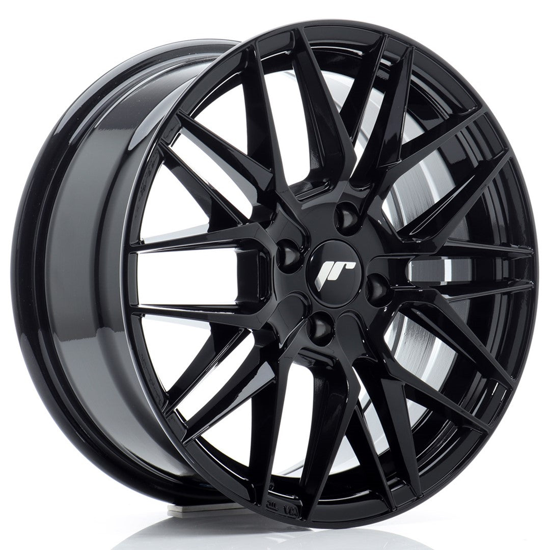 Llanta Japan Racing JR-28 16x7" 4x108 ET25 negro brillo