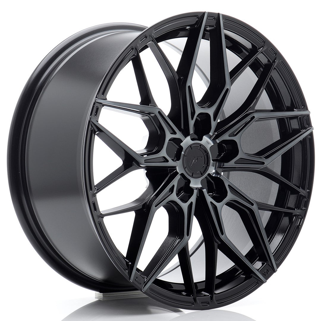 Llanta Japan Racing JR-46 18x8" 5 tornillos a medida ET20-45 negro brillo / frontal tintado