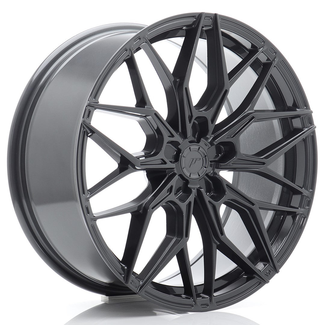 Llanta Japan Racing JR-46 19x8" 5 tornillos a medida ET20-40 gris hyper