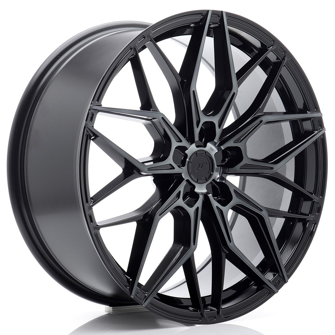 Llanta Japan Racing JR-46 20x8,5" 5 tornillos a medida ET20-45 negro brillo / frontal tintado