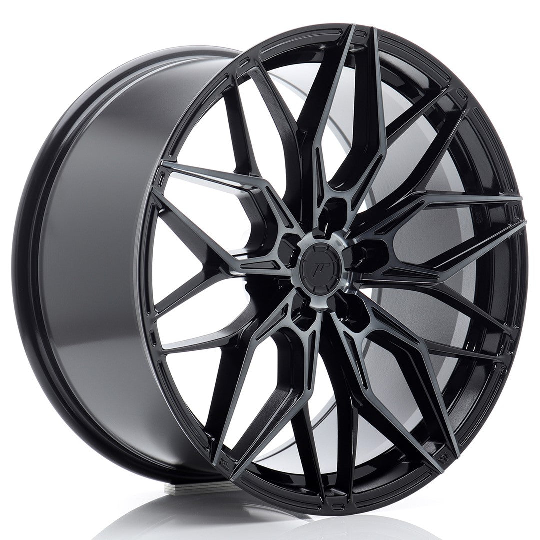 Llanta Japan Racing JR-46 20x10" 5 tornillos a medida ET20-46 negro brillo / frontal tintado