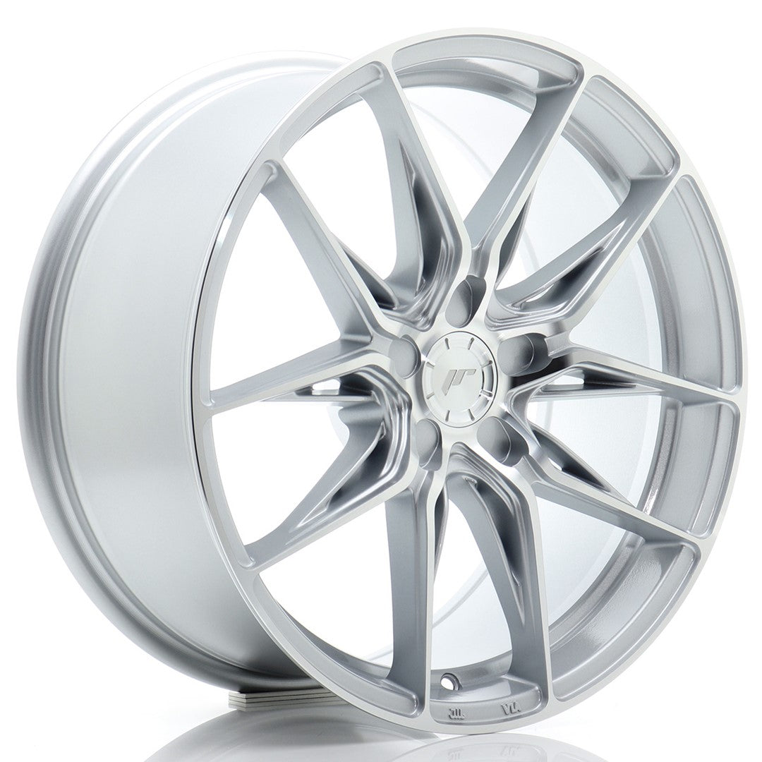 Llanta Japan Racing JR-44 18x8,5" 5 tornillos a medida ET20-48 plata mecanizada