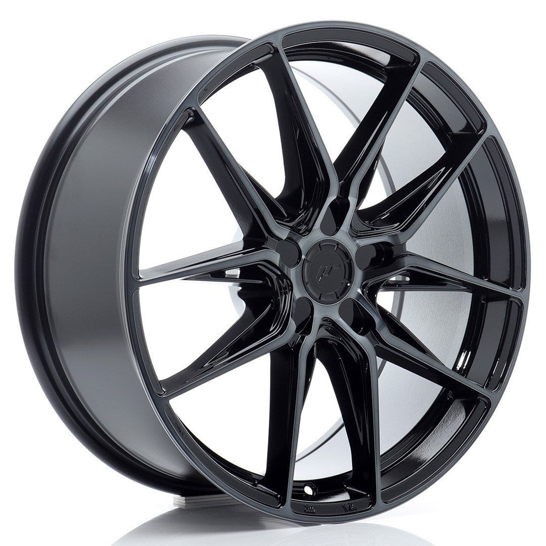 Llanta Japan Racing JR-44 19x9" 5 tornillos a medida ET20-51 negro brillo / frontal tintado