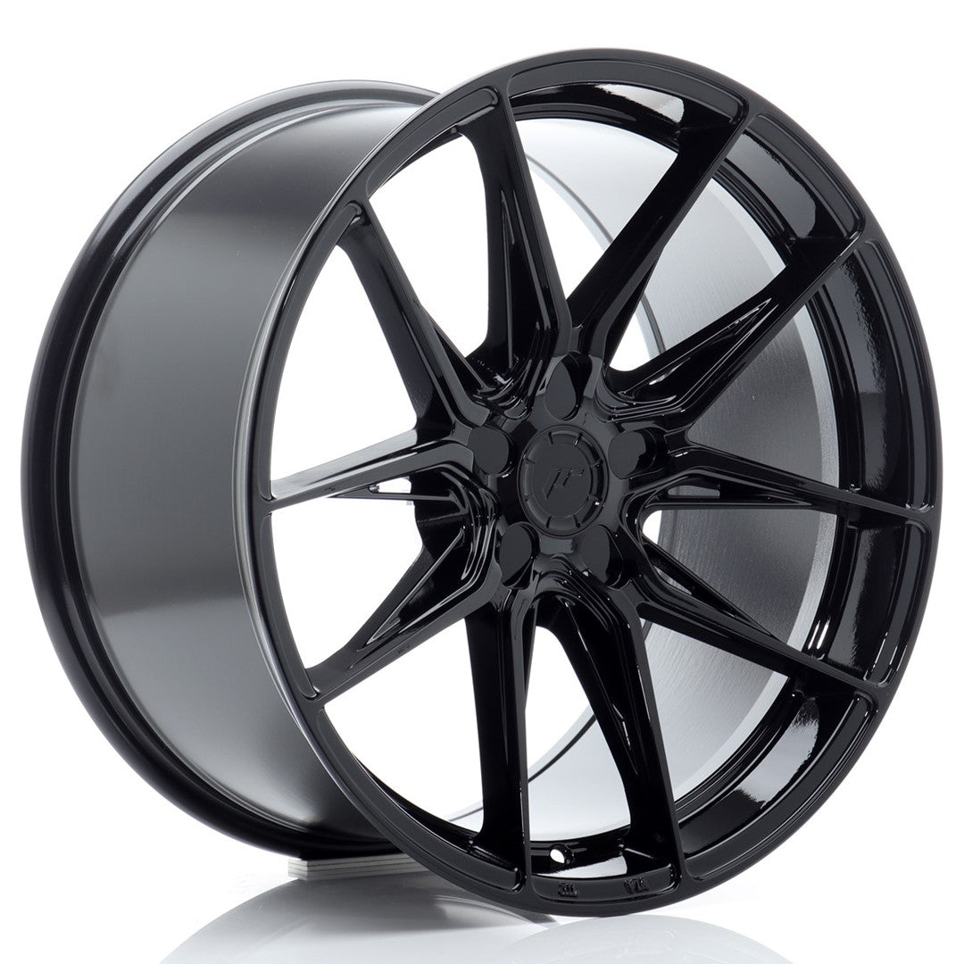 Llanta Japan Racing JR-44 19x10" 5 tornillos a medida ET15-45 negro brillo