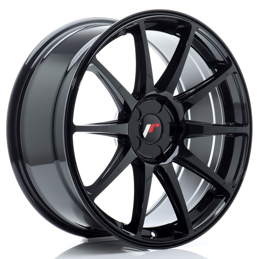 Llanta Japan Racing JR-11 19x8,5" 5 tornillos a medida ET20-42 negro brillo