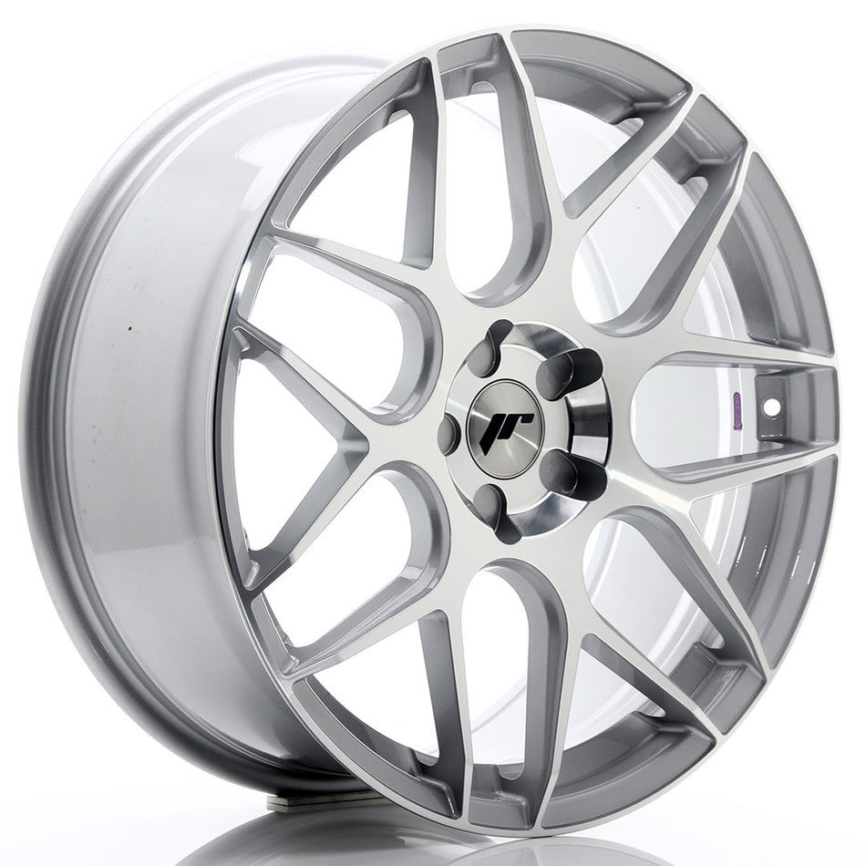 Japan Racing JR-18 20x8.5" (5 hole custom PCD) ET20-40, Machined Silver