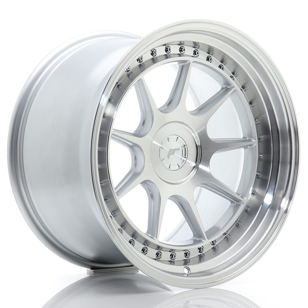 Llanta Japan Racing JR-47 18x10,5" 5 tornillos a medida ET15-22 plata