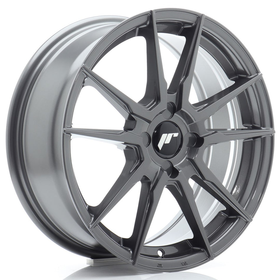 Japan Racing JR-21 17x7" (4 hole custom PCD) ET20-40, Hyper Gray