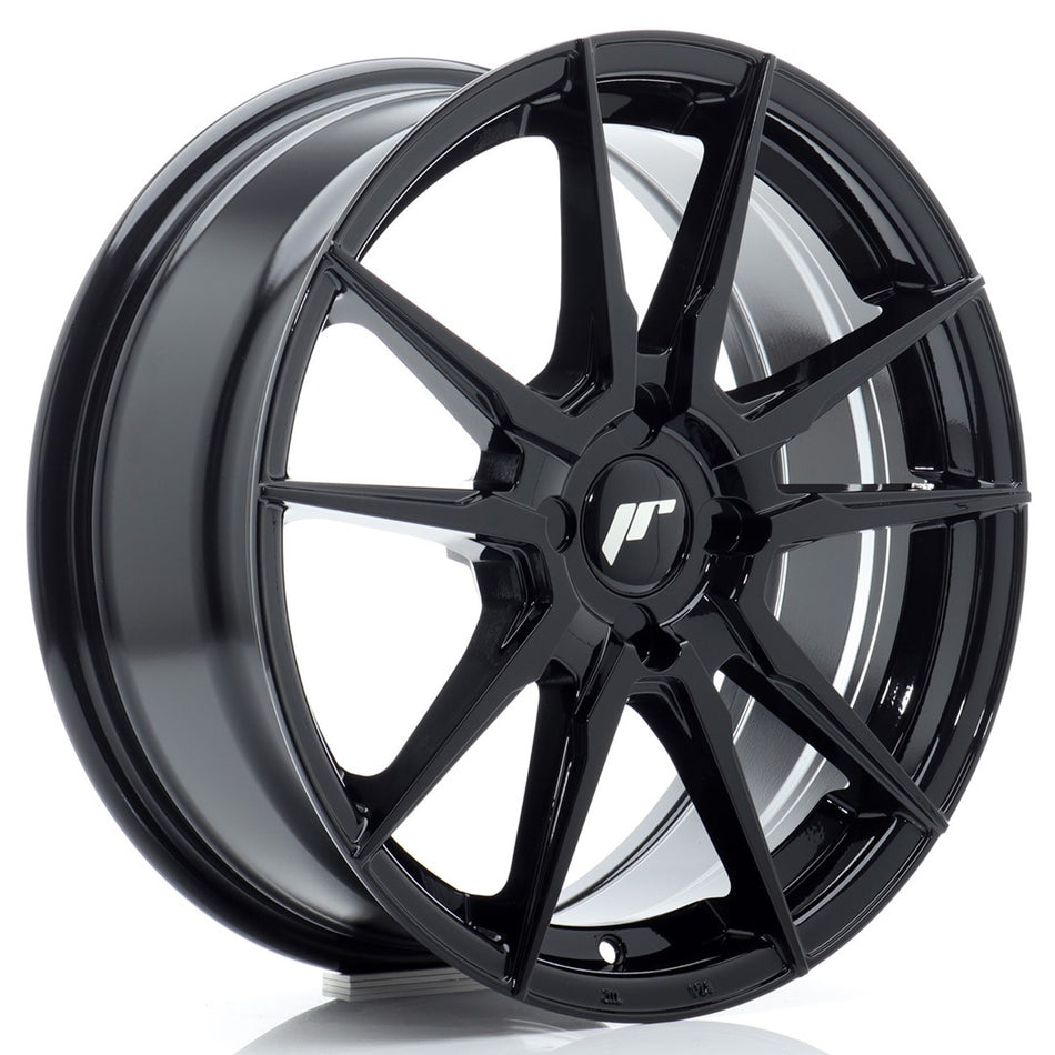 Japan Racing JR-21 17x7" (4 hole custom PCD) ET20-40, Gloss Black