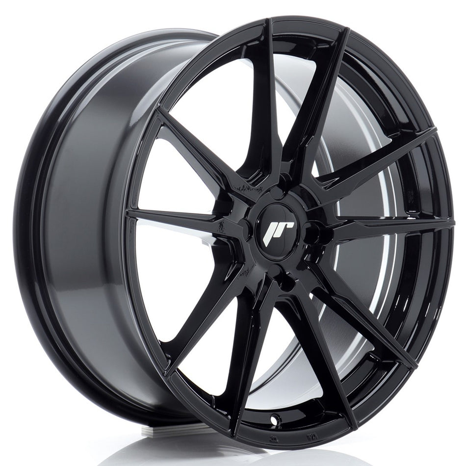Japan Racing JR-21 18x8" (4 hole custom PCD) ET20-40, Gloss Black