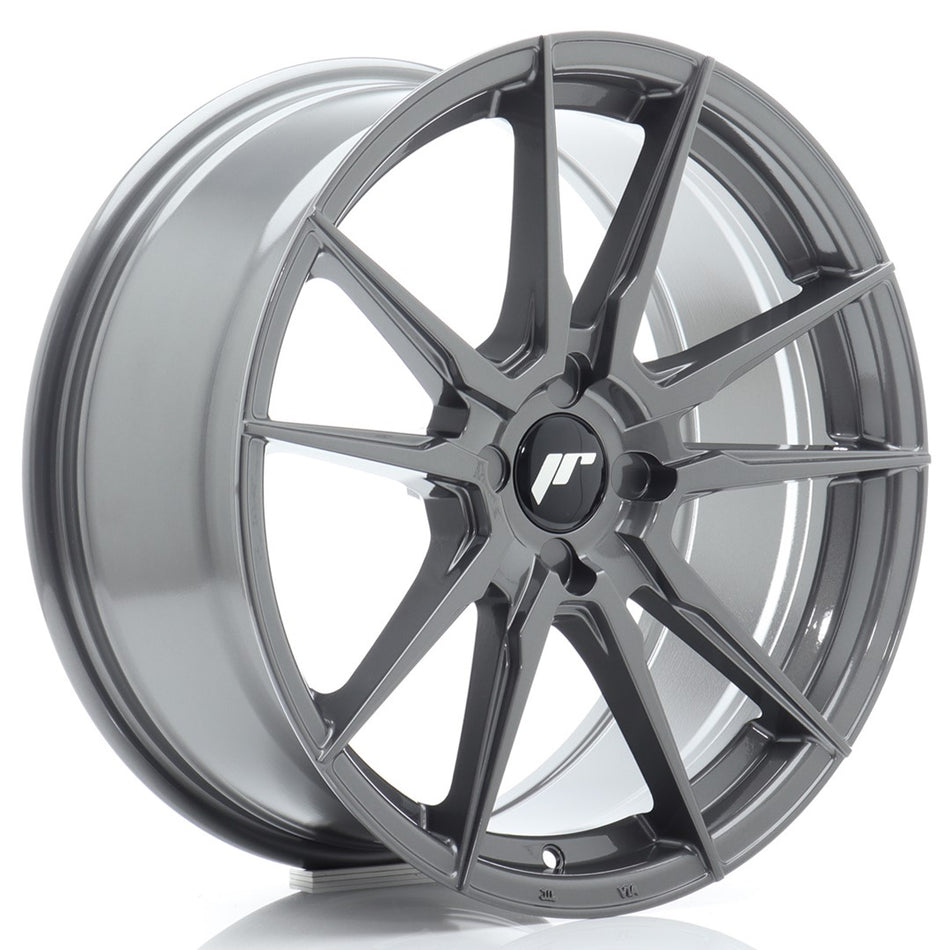 Japan Racing JR-21 18x8" (4 hole custom PCD) ET20-40, Hyper Gray
