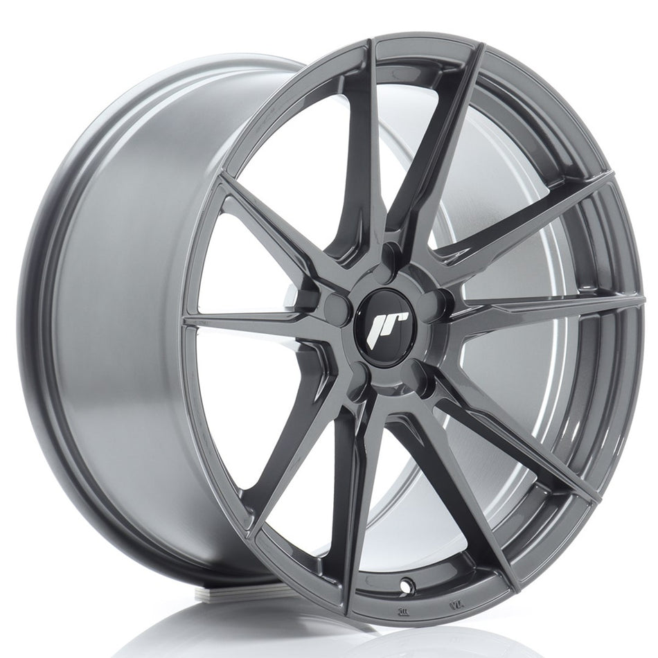 Japan Racing JR-21 Extreme Concave 18x9.5" (5 hole custom PCD) ET20-40, Hyper Gray