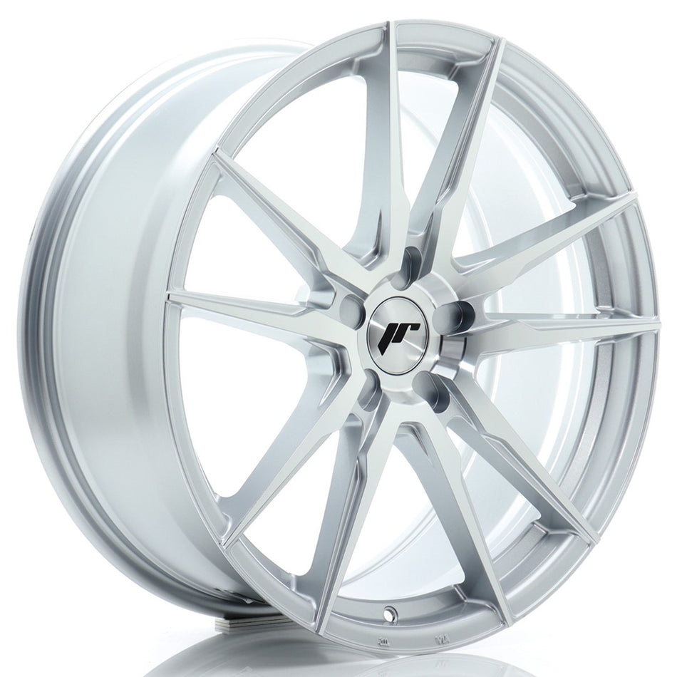 Japan Racing JR-21 20x8" (5 hole custom PCD) ET20-40, Machined Silver
