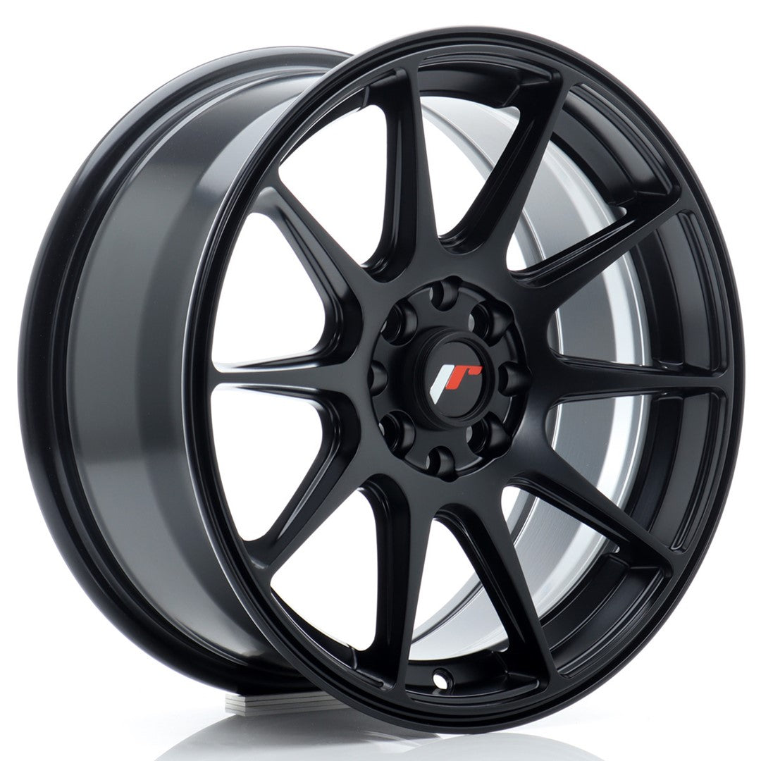 Llanta Japan Racing JR-11 16x7" 4x100/4x114.3 ET30 negro mate