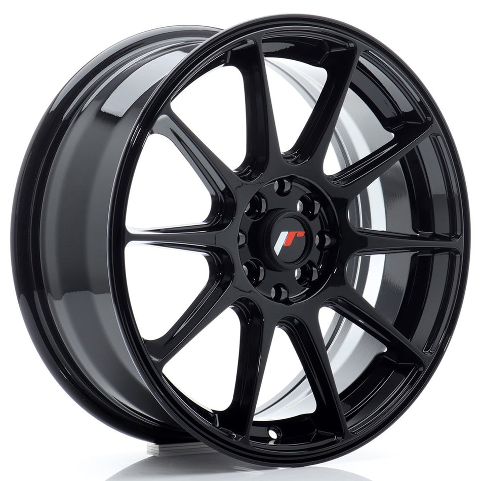 Japan Racing JR-11 17x7" 4x100/114.3 ET35, Gloss Black