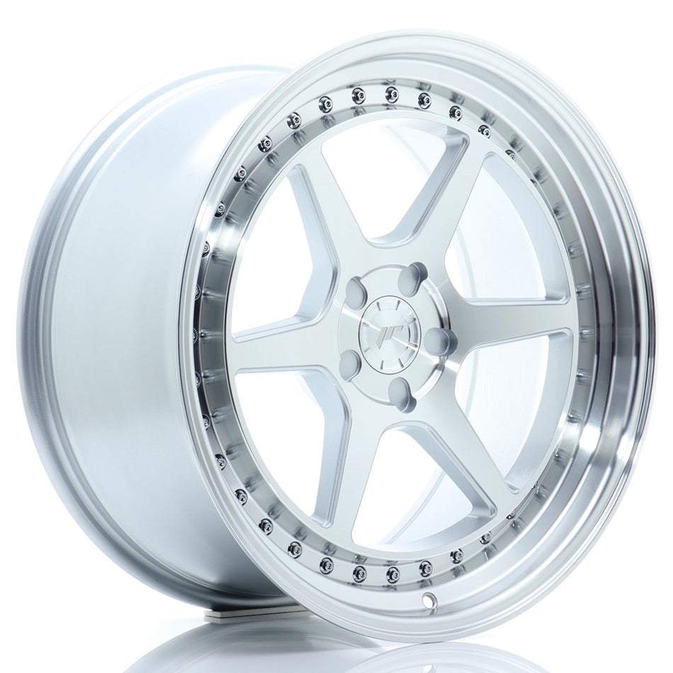 Japan Racing JR-43 19x9.5" (5 hole custom PCD) ET15-35, Machined Silver