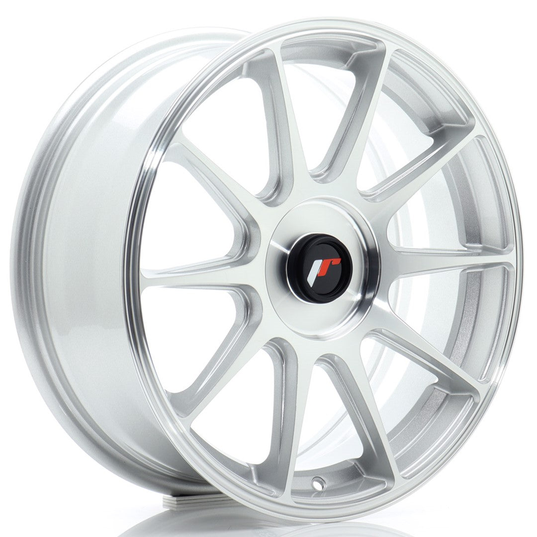 Llanta Japan Racing JR-11 17x7" a medida ET20-38 plata