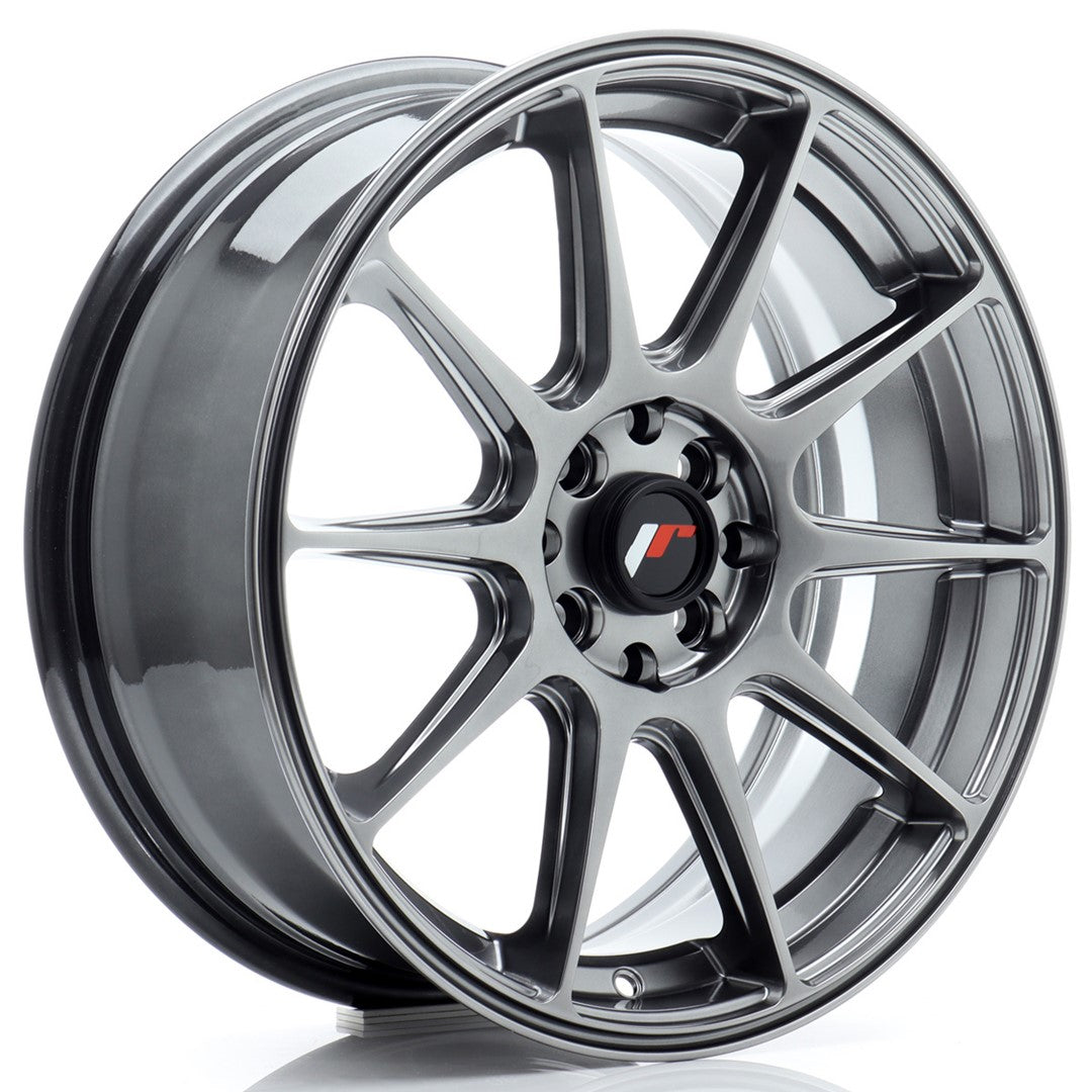 Llanta Japan Racing JR-11 17x7" 5x112/5x114.3 ET35 negro hyper
