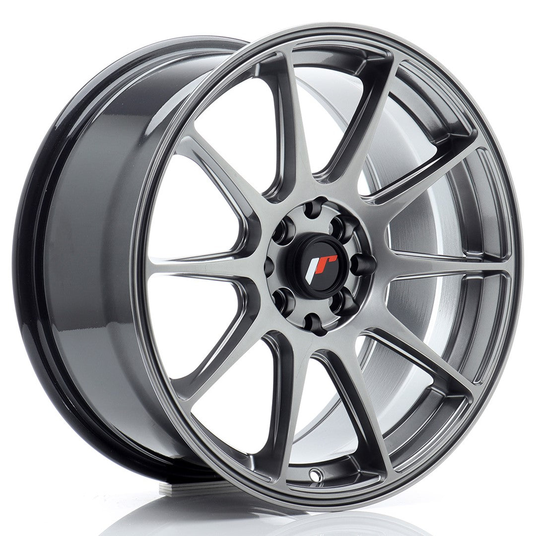 Llanta Japan Racing JR-11 17x8" 4x100/4x108 ET25 negro hyper