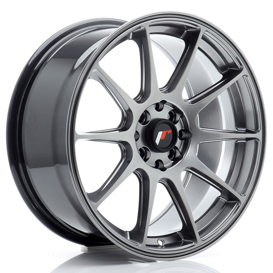 Japan Racing JR-11 17x8" 4x100/108 ET25, Hyper Black