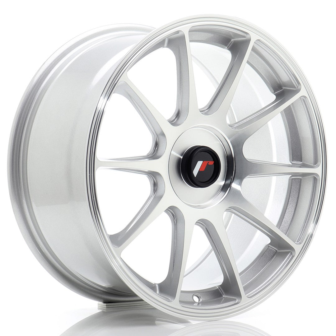 Llanta Japan Racing JR-11 17x8" a medida ET20-35 plata
