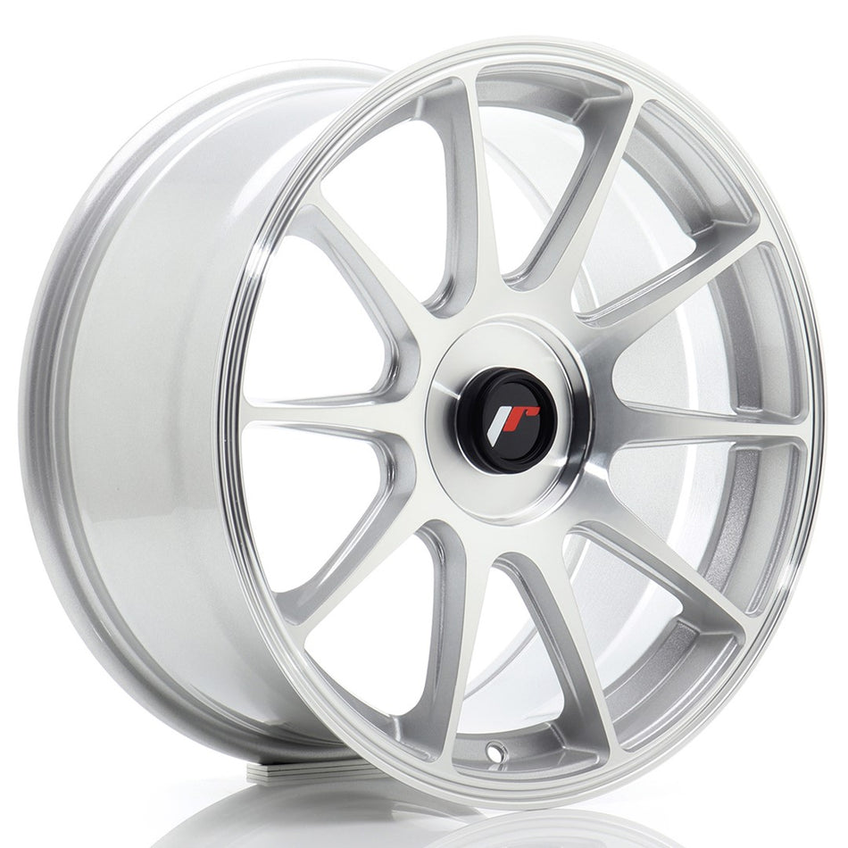 Japan Racing JR-11 17x8" (4 & 5 hole custom PCD) ET20-35, Silver