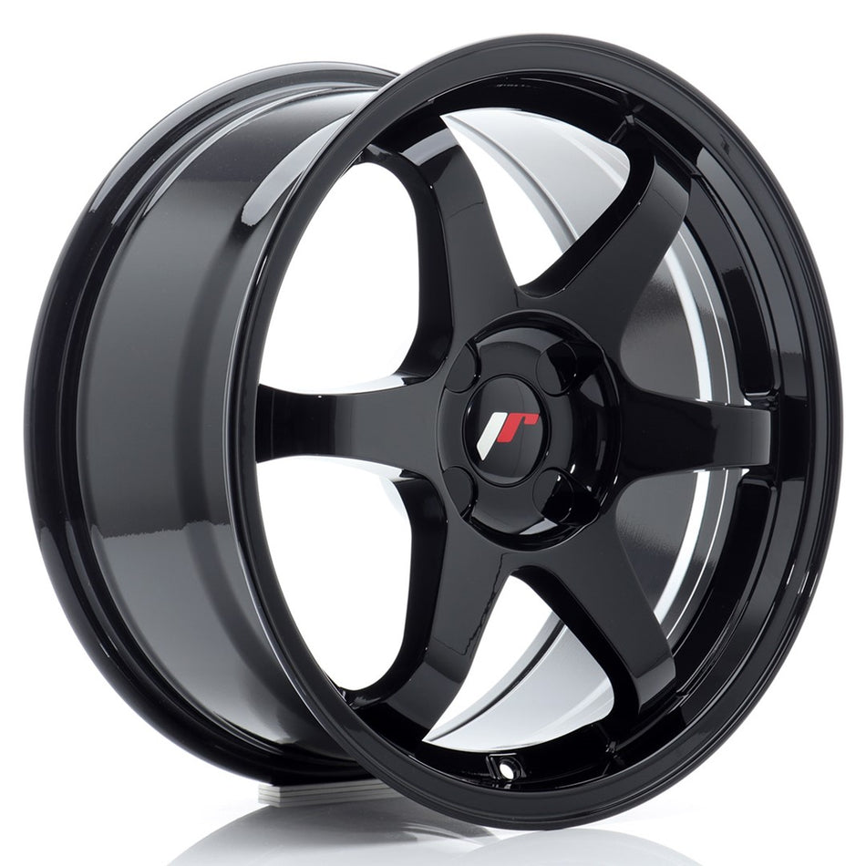 Japan Racing JR-3 17x8" (4 hole custom PCD) ET20-35, Gloss Black